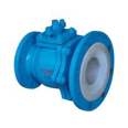 Fluorine lined discharge valve FL41f46 flange lined PTFE chemical corrosion-resistant stainless steel valve