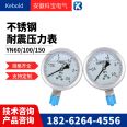 Y40 shock resistant oil filling pressure gauge 0-10bar internal and external stainless steel gauge excavator gauge pressure detection instrument