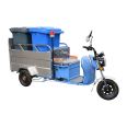 Double bucket stainless steel sanitation vehicle, electric garbage bin transfer vehicle, property community fast garbage pickup vehicle