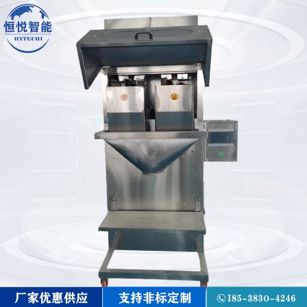 Double bucket automatic quantitative packaging scale, fertilizer, corn and grain particle weighing and packaging machine, 5-50 kilograms, customizable