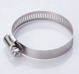 Stainless steel American style pipe clamp with a fixed diameter of 25-64mm