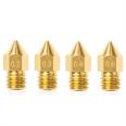 3D printer accessories, printing head, pointed brass nozzle with engraving customization