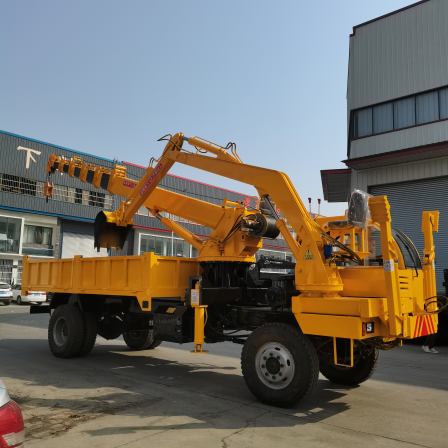 20 ton lifting and excavation integrated machine for large-scale landscaping and rural transformation, with vehicle excavation