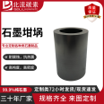 High frequency furnace graphite crucible, high-temperature and corrosion-resistant graphite products. Use crucibles for positive and negative electrodes to customize specifications