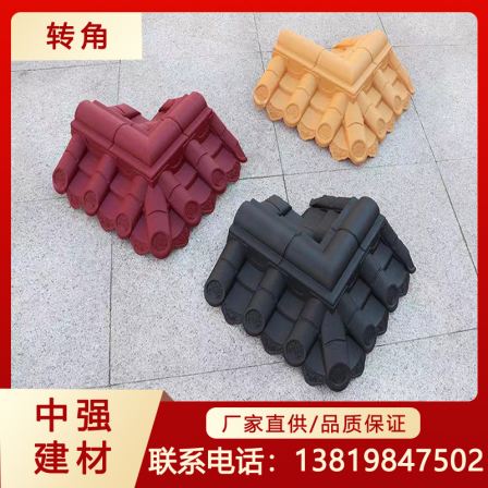 PP antique tile matching corner right angle fence for convenient installation of ancient buildings