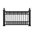 Aluminum Baihui Wall Fence, Villa Garden Courtyard, Iron Fence Courtyard, Community Traffic Road Crash Barrier