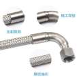 Elbow 90 degree nut metal hose stainless steel nut to wire hose with joint corrugated pipe can be customized with Boxin