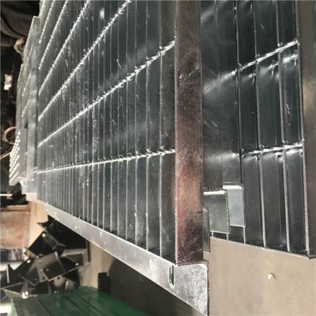 Galvanized rectification steel grid plate, customized mesh for anti-skid toothed groove cover plate in power plant sewage treatment plant