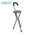 Fulang elderly person's telescopic cane with stool, multifunctional chair, stool stick, chair, walking, resting, cane with chair