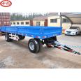 Agricultural trailer application for additional machinery Agricultural machinery license plate material transport trailer Flatbed trolley