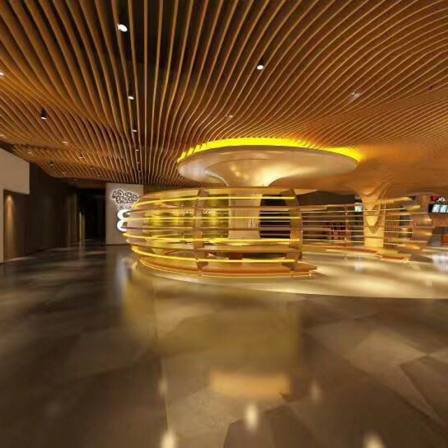 Varied shapes, curved aluminum square tubes, background walls, corridors, suspended ceilings, simple U-shaped square tubes