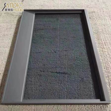 Santiou Hidden Frame Minimalist Glass Door Customized Invisible Frame Flat Open Door Panel 20 Tempered Glass