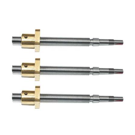 T-shaped screw trapezoidal thread screw high-strength hot-dip galvanized screw rod copper nut customized by Yicheng