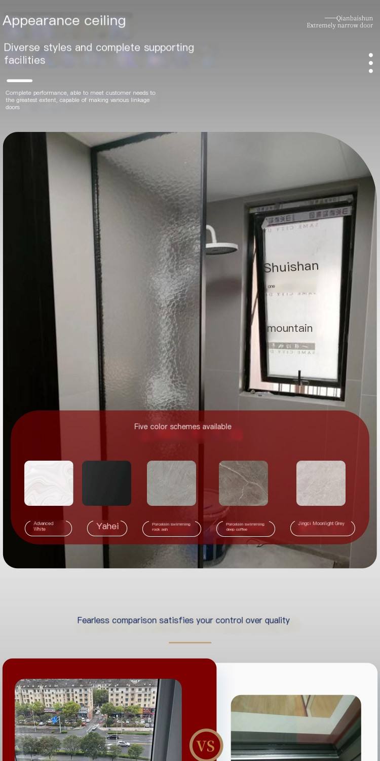 Within 10 days, the door has been shipped to Qianbaishun, and the tempered glass side hung door saves space