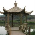 Customized outdoor bamboo pavilion, bamboo pavilion, bamboo house, bamboo building, bamboo corridor, bamboo series product manufacturer