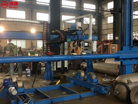 Hairui welding and cutting edge beam longitudinal circumferential seam welding machine for carbon steel and stainless steel welding, intelligent, efficient, and precise automatic welding