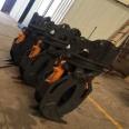 The base sells excavators, wood clips, hydraulic rotary steel grabbing machines, and provides various models