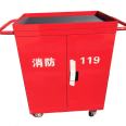 Mobile hotel fire truck Langgu electrostatic spray double door tool cabinet supports customization