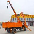 Hanging and digging all-in-one machine, unlike wheeled agricultural four-wheel drive, can be used for hanging, digging, grabbing, and moving trees in gardens. The crane is used for burials and funerals