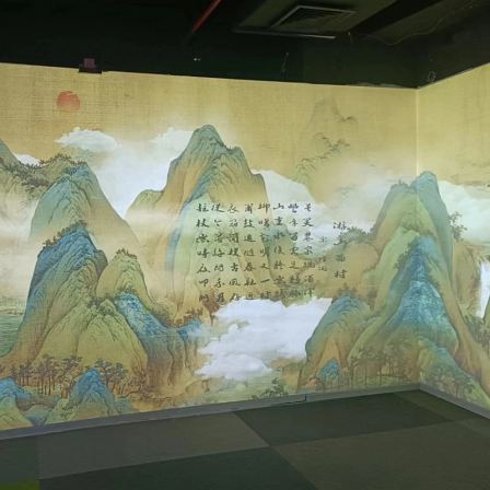 Zuofan AR Immersive Interactive Projection Thousand Mile River and Mountain Ancient Painting Digital Dynamic Exhibition Touch Interactive Device