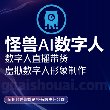 Monster AI Digital Person Customized Live Streaming and Delivery Platform Twin Posture Synthetic Financial Insurance