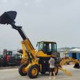 Telescopic loader with front shovel and back shovel, busy with both ends, and large arm telescopic, one machine with multi-purpose export quality