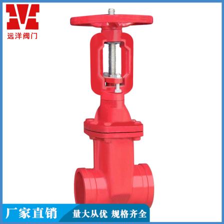 Rising stem red groove gate valve Z81X-16 ocean valve supports customization as needed