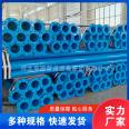 Water supply plastic coated steel pipe composite manufacturer customizes the blue color inside and outside of drinking water pipes according to demand