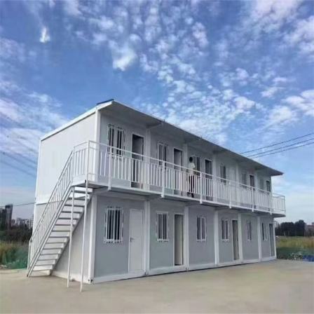 Construction of customized four slope and five ridge folding board houses for welding activity board houses, Baida color steel integrated houses