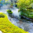 Water mist landscape Chinese style mist water landscape artificial lake rockery spray landscape professional design and production Jinsheng Wusen