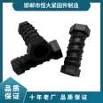 Aluminum mold disposable K-plate nut complete, black outer hexagonal A-grade untreated national standard plastic