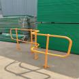 Platform ball joint steel column handrail, multi bar spherical railing, hot-dip galvanized three ball welded fence