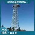 Installation of hot-dip galvanized on-site package for monitoring tower, equipment support for monitoring engineering according to drawings