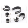 R-type/P-type pipe clamp EPDM coated clamp, iron galvanized stainless steel with complete specifications