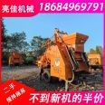 Mixing integrated pump second-hand concrete mixing trailer pump integrated machine Tuowo diesel mixing pump T9