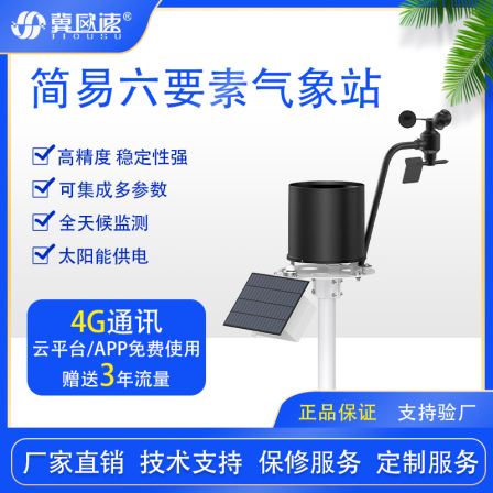 Ji Ou Speed Six Element Automatic weather station Micro meteorological environment monitoring equipment High precision meteorological instrument manufacturer