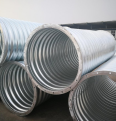 Tunnel culvert assembly, galvanized steel corrugated pipe culvert, roadbed drainage corrugated pipe culvert