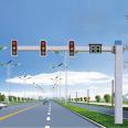 Frame type LED traffic light signal pole L-shaped light pole at intersection, motor vehicle traffic indicator light