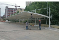 Membrane structure parking shed calculated by square meter - customized for car and electric vehicle sunshades according to demand - door-to-door installation