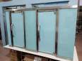 Public restroom partition, bathroom glass partition, shopping mall toilet door, customizable, easy to disassemble, and install