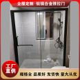 Villa simple tempered glass narrow frame bathroom aluminum alloy bathroom door with various models and types