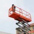 Scissor fork type fully self-propelled elevator, self-propelled hydraulic lifting platform, elevating 18 meters high-altitude work vehicle