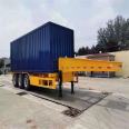 Lightweight design of a heavy-duty U-shaped dump truck for a 7.5 meter rear overturned semi-trailer with a container frame trailer