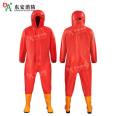 Semi enclosed light chemical protective clothing Fire chemical factory simple chemical liquid protective clothing Acid and alkali resistant integrated protective clothing