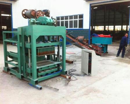 Semi-automatic cement standard brick production line mobile hollow unburned brick machine Ruiding Machinery