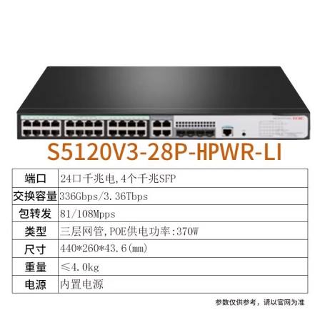 Huasan Main Network S5120V3-28HPWR-LI Fully Managed Enterprise Poe Switch