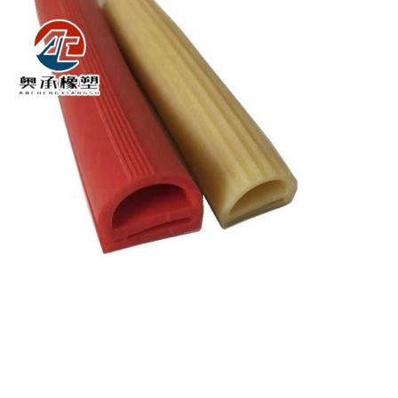 Silicone e-type mechanical equipment anti-collision sealing strip E-shaped high-temperature resistant oven oven steamer dustproof rubber strip