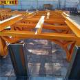 Scaffolds for placing steel bars on the construction site. Stacking of steel bars on the construction site. Scaffolds for steel bars on the construction site. Ruishuo has a large stock of steel bars in stock