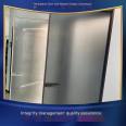 Tempered glass side hung door with frame for 5-8 days delivery, wide view in bathroom