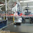 Carton handling robot - automatic loading, unloading, stacking and unstacking Robotic arm - robot grabbing products